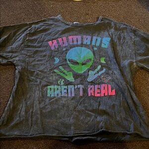 Acemi Black Alien Graphic Tee